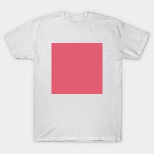 Solid Guava Orange Pink Monochrome Minimal Design T-Shirt